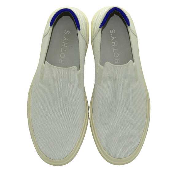A8 Auth ROTHYS The City White Breathable Canvas Slip On Sneaker Shoes Size 7.5 - Picture 1 of 9